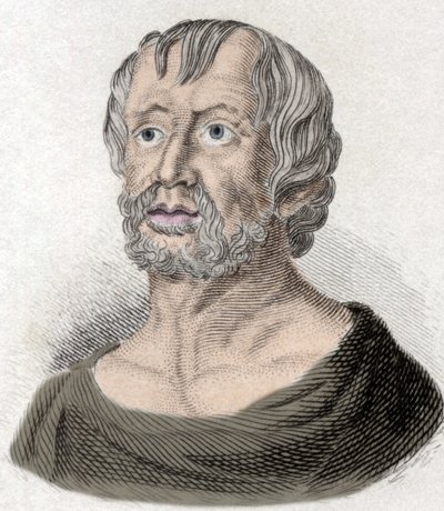 Portrait of Seneque (Lucius Annaeus Seneca, 4 BC-65 AD. JC), philosopher of the Stoician school, playwright and a Roman statesman. 作者 未知艺术家