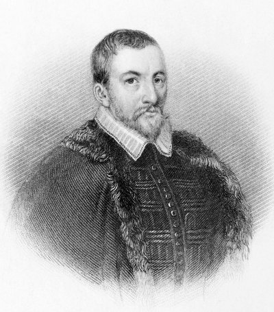 托马斯-博德利爵士的画像。英国外交官和学者（1545年至1613年）。 作者 未知艺术家