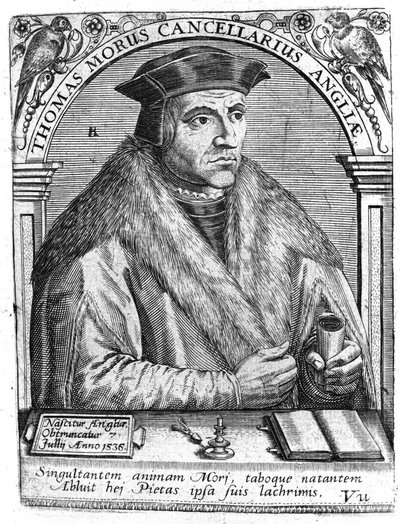 Portrait of Thomas More (1478 - 1538), English politician and humanist. 作者 未知艺术家