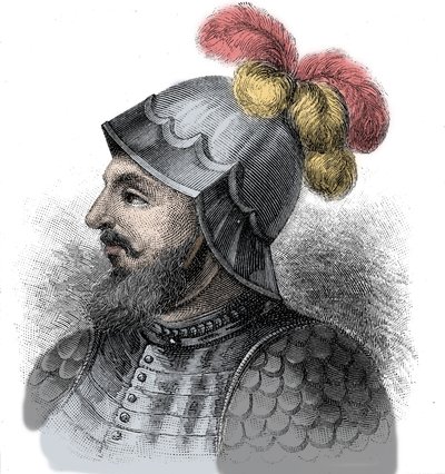 Vasco Nunez de Balboa，西班牙征服者（1475-1517）的肖像 - 雕刻 19 世纪 作者 未知艺术家
