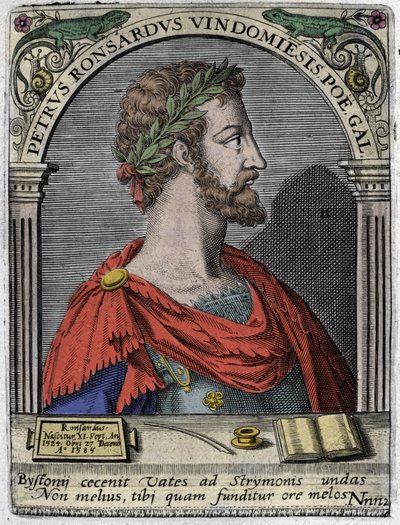 Portrait of the French poet Pierre de Ronsard (1524-1585). 作者 未知艺术家