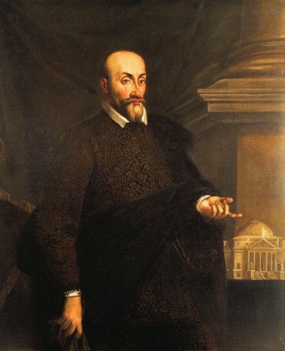 建筑师安德里亚·帕拉迪奥 (Andrea Palladio) 的肖像 作者 未知艺术家