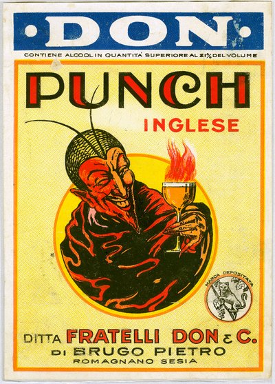用魔鬼打出英式酒精广告（色谱法） 作者 未知艺术家