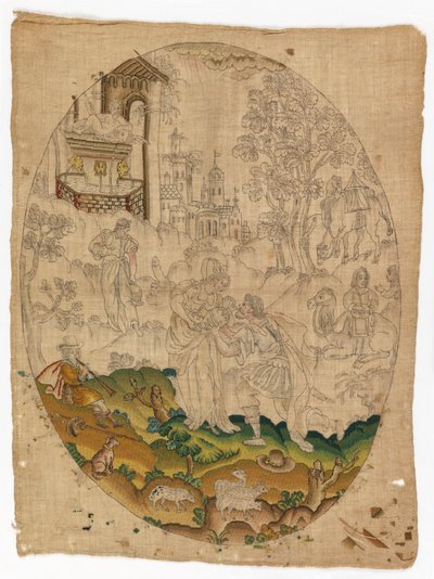 丽贝卡和埃利泽 作者 未知艺术家