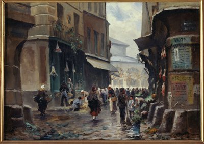 皮鲁埃特街，约 1880 年，今第一区，1875 至 1885 年间（绘画） 作者 未知艺术家