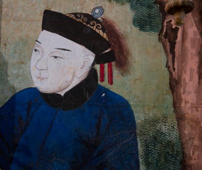 中国日常生活场景，中国墙纸细节，中国橱柜，狩猎住宅，Filippo Juvarra（1678-1736），意大利皮埃蒙特斯图皮尼吉 作者 未知艺术家