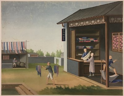 纺布、制备茶叶、制备丝绸 作者 未知艺术家