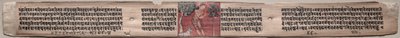 须达那和一头水牛对开页第 115 页（直面），选自《无上阵经》（Gandavyuha-sutra） 作者 未知艺术家
