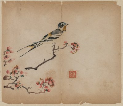 桃枝上的燕子 作者 未知艺术家