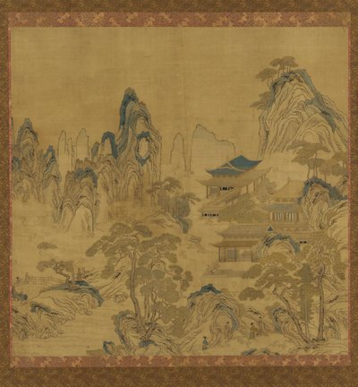 挂毯：风景--山间的宫殿 作者 未知艺术家