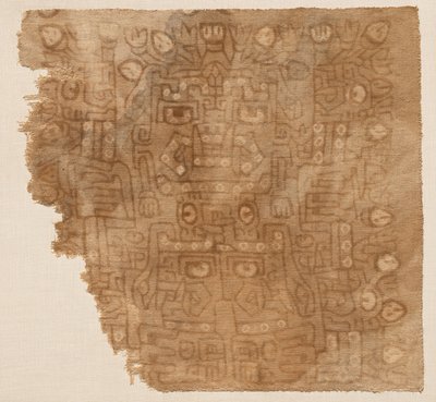 棉花女神纺织品碎片 作者 未知艺术家
