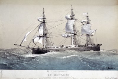 君主，英国舰队，大约 1850 年 作者 未知艺术家