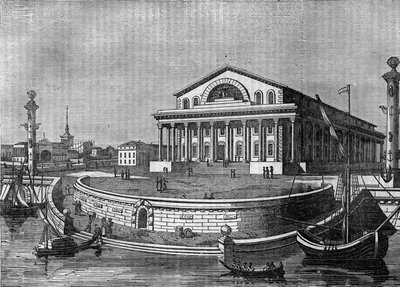 1836年俄罗斯的圣彼得堡（St. Petersburg）证券交易所。 作者 未知艺术家