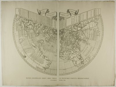 Universalior Cogniti Orbis Tabula, Ex Recentibus Confecta Observationibus Ruysch 作者 未知艺术家