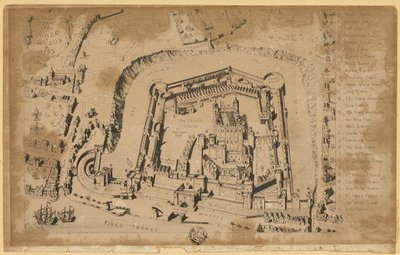 1553 年伦敦塔景观 作者 未知艺术家