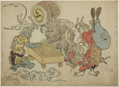 风雷神下围棋 作者 未知艺术家