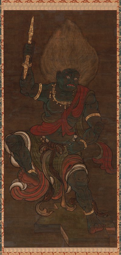 金刚手菩萨的雅克萨形态（蓝色不动尊） 作者 未知艺术家