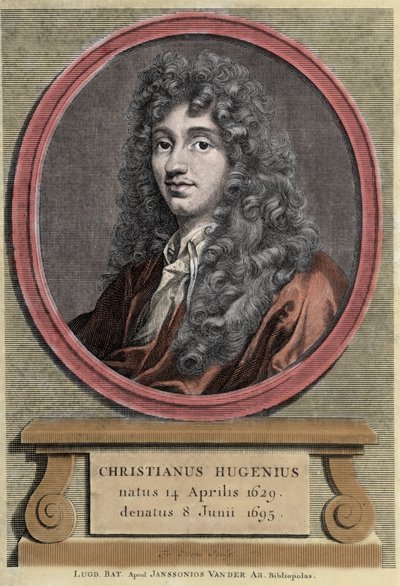 Christiaan Huygens的肖像。荷兰物理学家和数学家（1629-1695）。 作者 未知艺术家