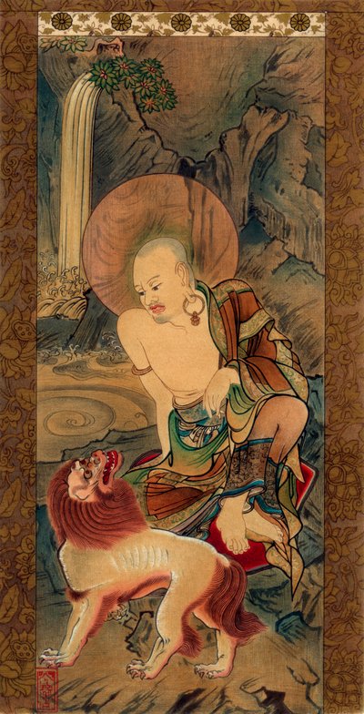 阿罗汉，日本，镰仓时代后期，14世纪1886年。 作者 Ryozen的未知追随者