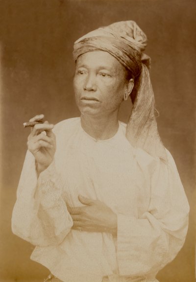 缅甸人，大约1885年 作者 未知的摄影师