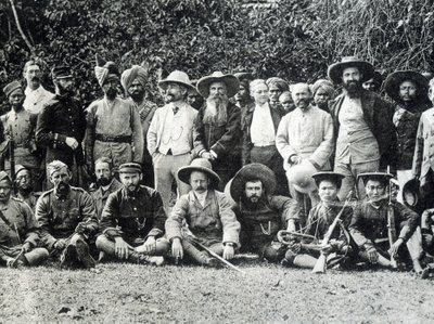 奥古斯特-帕维（1847-1925），布列塔尼探险家，1895年法英两国在上湄公河的考察。 作者 未知的摄影师