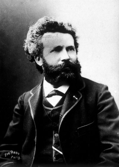 Camille Flammarion，法国天文学家，大约 1890 年 作者 未知的摄影师