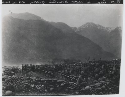 《停火》，不列颠山脉炮台第一名，黑山探险队，1891年 作者 未知的摄影师
