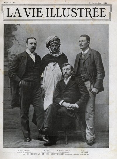 斐迪南-德-贝格尔（1857-1899）（法国探险家）考察团团长和他的副手们 作者 未知的摄影师