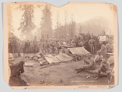 1888年，在黑山探险期间，诺森伯兰弗里西里尔队混乱 作者 不明