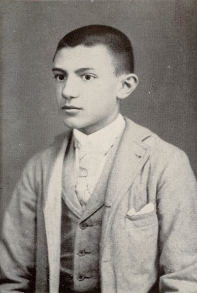 巴勃罗·毕加索于 1896 年（15 岁）——在萨巴特斯的“”毕加索，肖像文件”中 作者 未知的摄影师