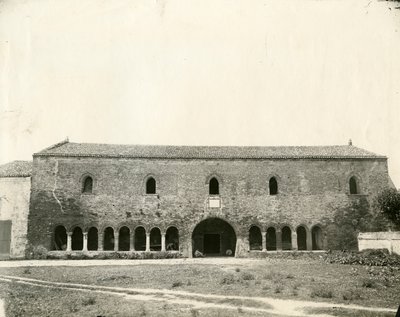 意大利艾米利亚-罗马涅地区蓬波萨修道院的拉吉奥尼宫，约1890年 作者 未知的摄影师
