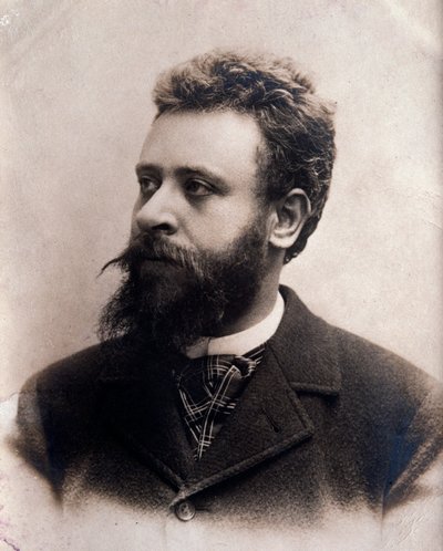 Alberto Franchetti (1860-1942) 意大利作曲家的肖像 照片。 19 世纪。 博洛尼亚，市民音乐博物馆 作者 未知的摄影师