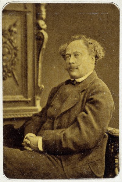 小大仲马 (1824 - 1895) 于 1884 年的肖像 作者 未知的摄影师