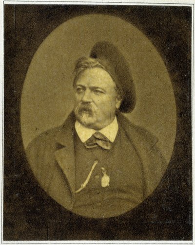 阿尔弗雷德·格雷万 (1827 - 1892) 于 1887 年的肖像。 作者 未知的摄影师