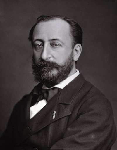 卡米尔-圣桑（Saint-Saens）（1835 - 1921）的肖像，法国作曲家。 作者 未知的摄影师
