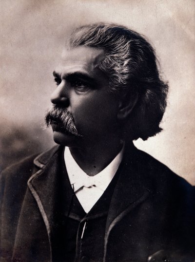 Carlos Andrea Gomes (Gomez) (1836-1896) 巴西作曲家的肖像照片。 19 世纪。 博洛尼亚市民博物馆博物馆 作者 未知的摄影师