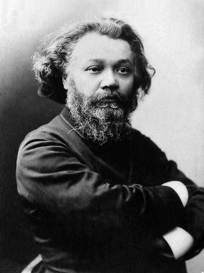 克洛维-胡戈（1851-1907）的肖像，法国诗人和政治家。 作者 未知的摄影师