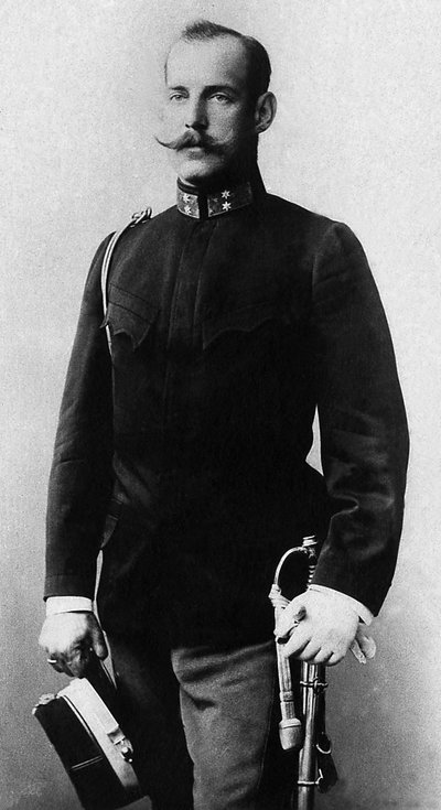 君士坦丁一世 (1868-1923) 1913 年至 1917 年的希腊国王肖像。 作者 未知的摄影师
