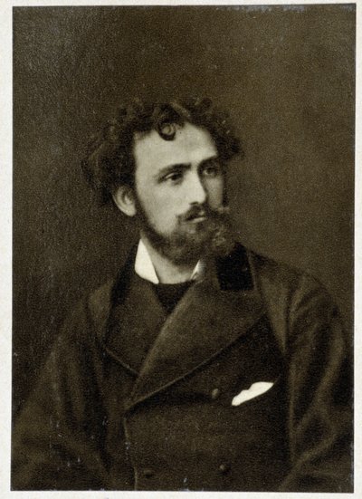 Eugène Delacroix (1798 - 1863) 于 1854 年的肖像。 作者 未知的摄影师