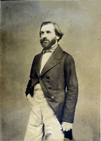 朱塞佩·威尔第 (Giuseppe Verdi) 肖像，约 1845 年，米兰斯卡拉博物馆 作者 未知的摄影师