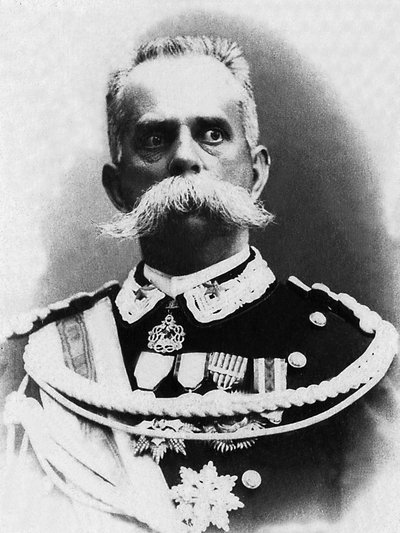 亨伯特一世（1844-1900）的肖像，1878 年至 1900 年的意大利国王，被无政府主义者布雷西暗杀。 作者 未知的摄影师