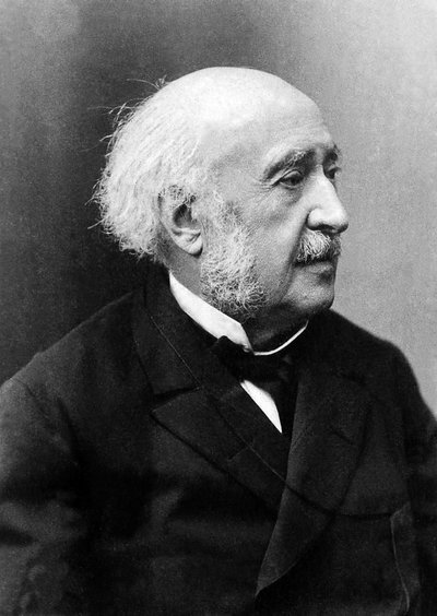 儒勒-弗朗索瓦-西蒙-瑞士dit Jules Simon（1814-1896）的肖像，法国政治家。 作者 未知的摄影师
