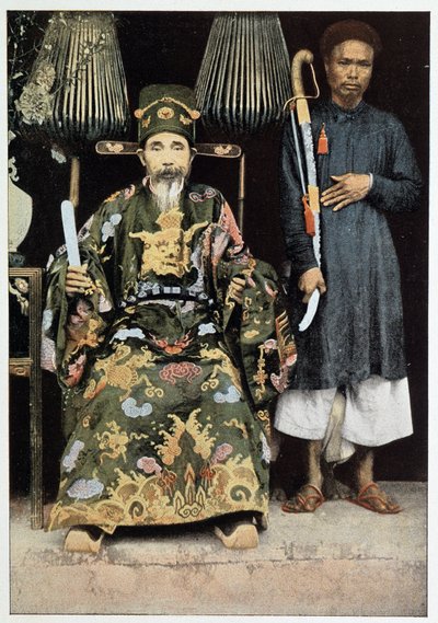 19 世纪后期，东京的 Kinh Luoc（副国王）肖像。 作者 未知的摄影师