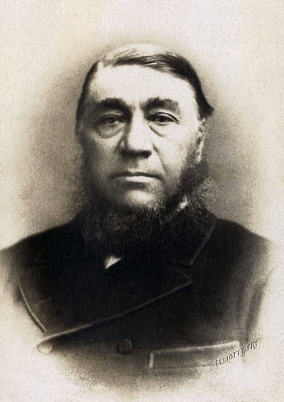 南非德兰士瓦共和国前总统保罗-克鲁格（1825-1904）的画像。 作者 未知的摄影师