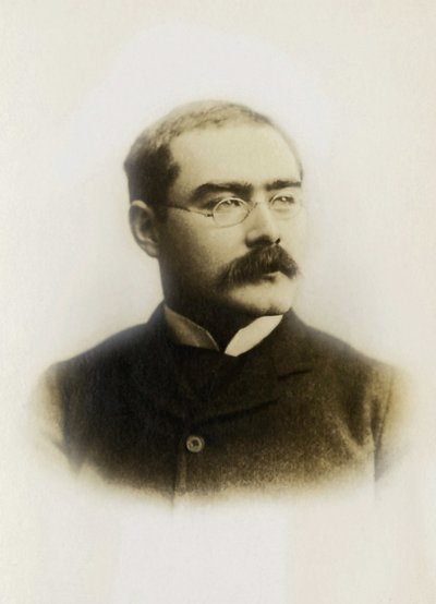 拉迪亚德·吉卜林（Rudyard Kipling，1865-1936 年）的肖像，英国作家。 作者 未知的摄影师