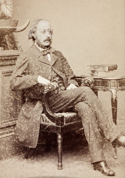 Portrait of Stephen Heller, c.1860s (b/w photo) 作者 Unknown photographer