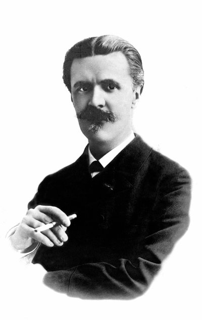 法国作曲家文森特·德印第 (1851-1931) 的肖像。 作者 未知的摄影师