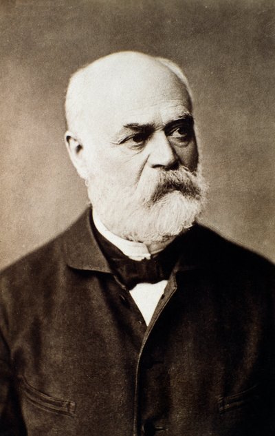 英国作曲家阿道夫·冯·亨塞尔特 (1814-1889) 的肖像照片。 19 世纪。 博洛尼亚，公民音乐博物馆 作者 未知的摄影师