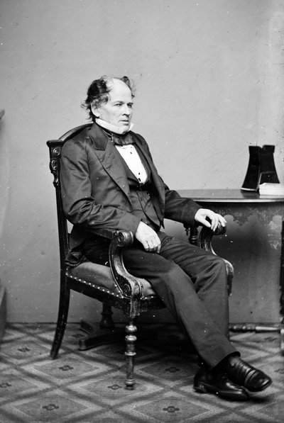 美国气象学家和海洋学家 Matthew Fontaine Maury（1806-1873）的肖像，1860 年 作者 未知的摄影师