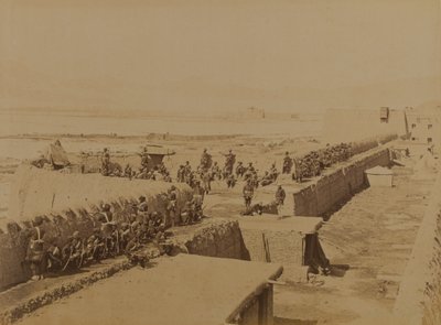 要塞，喀布尔，1879 年（黑白照片） 作者 未知的摄影师